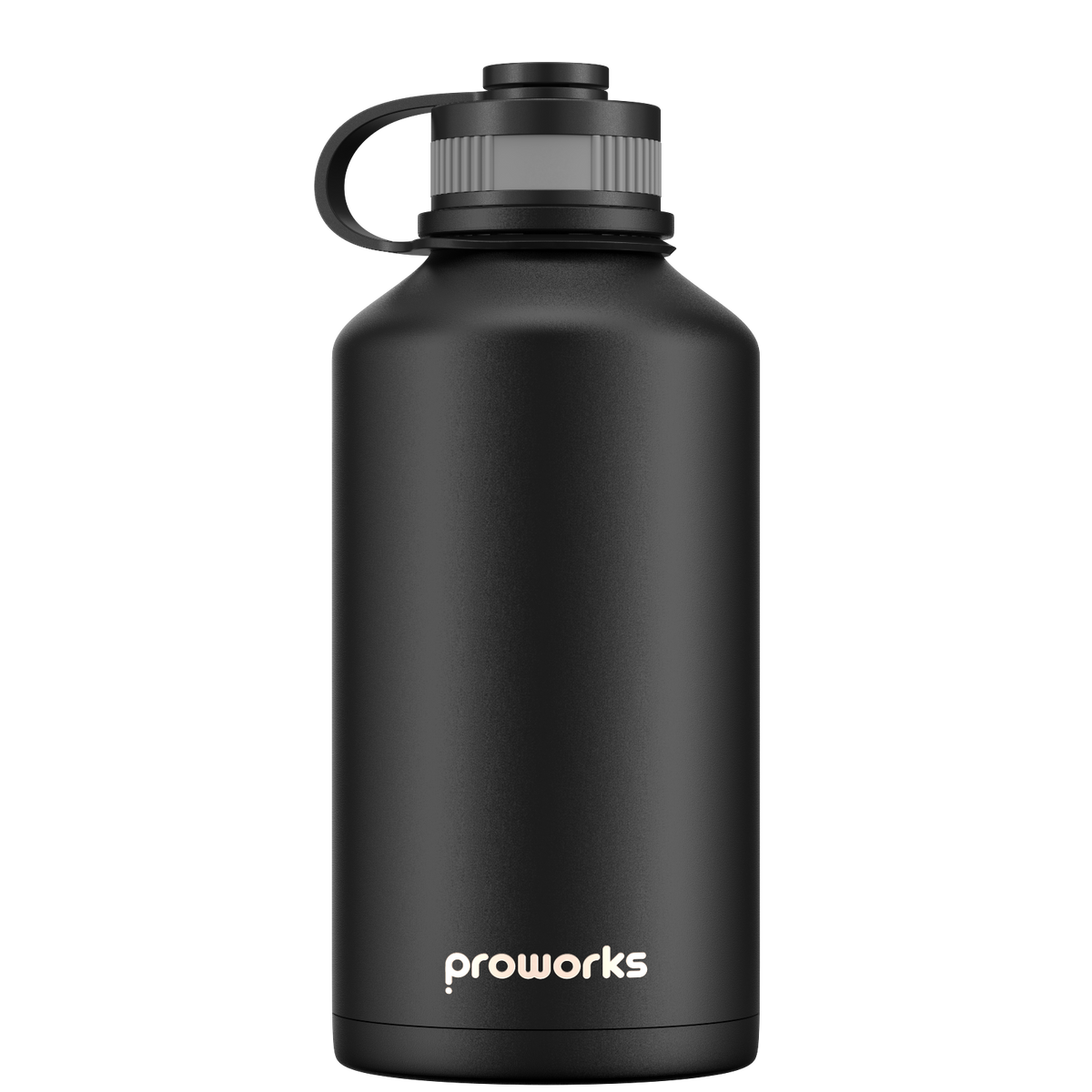 ProWorks Explorer 2 litre All Black large water bottle