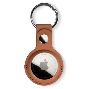 Estuche de transporte con llavero de cuero PU Apple AirTag