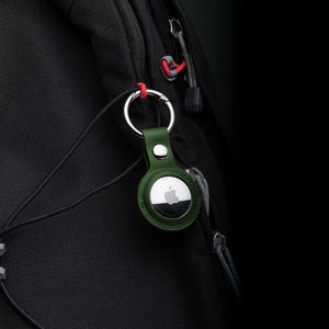 Estuche de transporte con llavero de cuero PU Apple AirTag