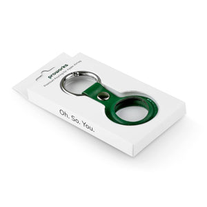 Estuche de transporte con llavero de cuero PU Apple AirTag