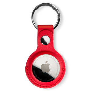 Estuche de transporte con llavero de cuero PU Apple AirTag
