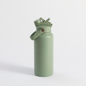 Switch 1L Water Bottle with Straw – Sage Green