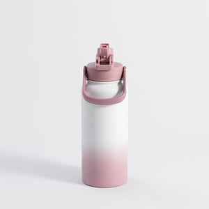 Switch 1L Water Bottle with Straw – Aurora Blush Ombre