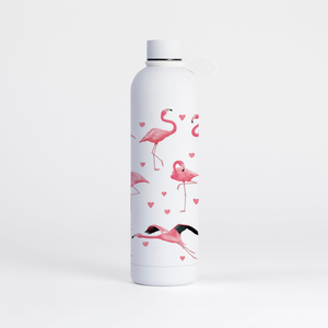 Flamingo Water Bottle (1 Litre) Pulse - Pure White