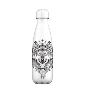 Original Aztec Wolf Water Bottle Pattern