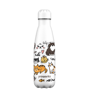 Original Cat Party Colour Edition Water Bottle Pattern