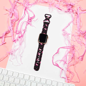 Bracelet Apple Watch Flamant Rose