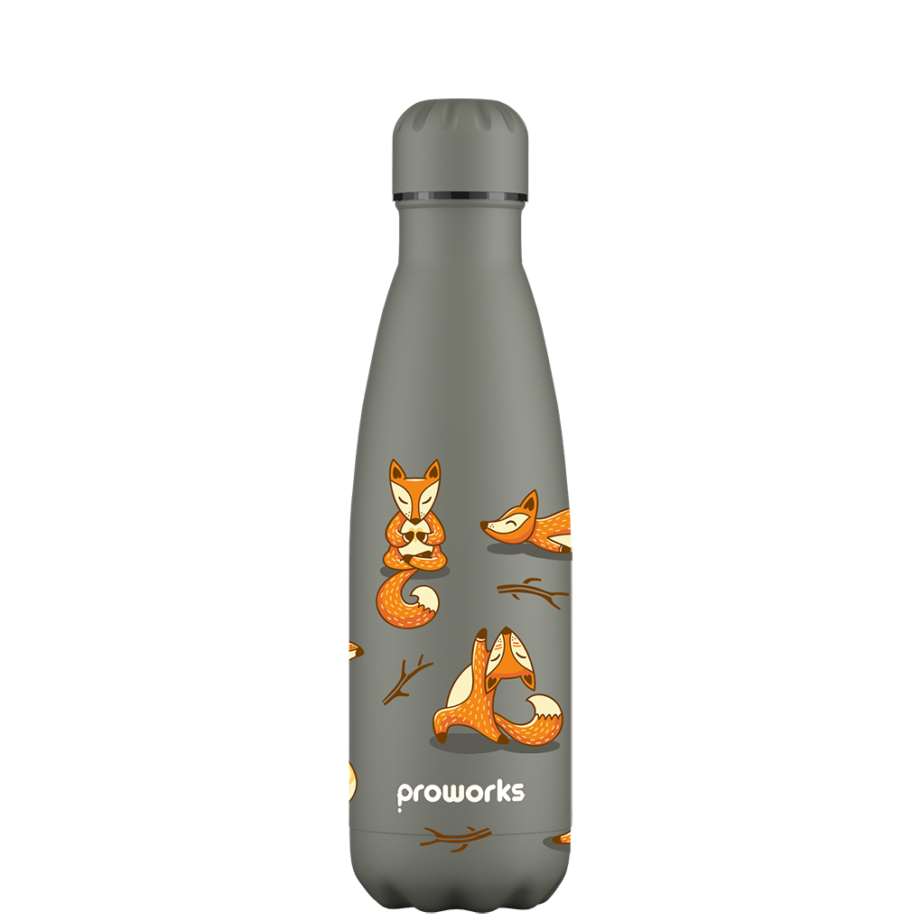 Original Fox Yoga Water Bottle Pattern