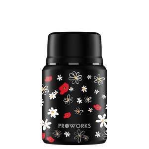 Proworks Black Daisy Food Flask 500ml