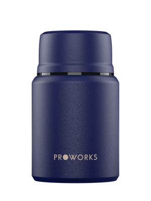 Midnight Blue Food Flask Trimmed