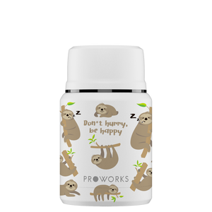 Proworks All White Sloth 500ml Food Flask