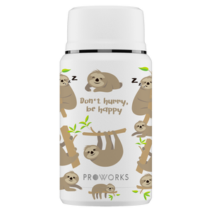 Proworks All White Sloth 750ml Food Flask