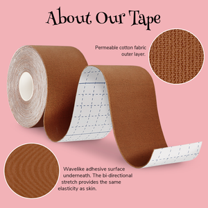 Boob Tape Rouleau de 7 m avec cache-tétons