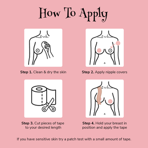 Boob Tape Rouleau de 7 m avec cache-tétons