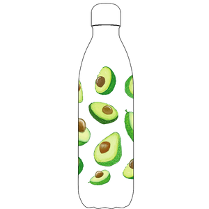 Avocado Water Bottle Pattern