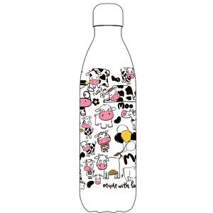Original Cows are Legendairy Water Bottle Pattern