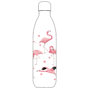 Proworks Flamingo Water Bottle Pattern