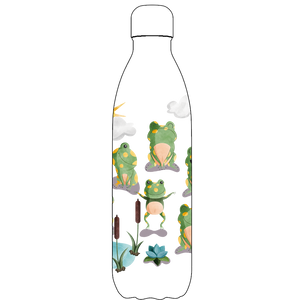 Original Frog Life Water Bottle Pattern