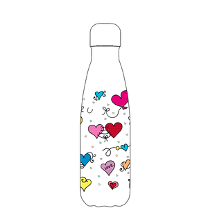 Original Hearts and Love Water Bottle Pattern