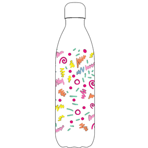 Original Retro Squiggles Water Bottle Pattern