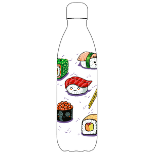 Original Super Sushi Water Bottle Pattern