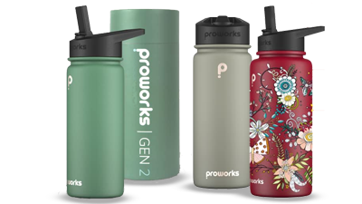 Proworks Our Best 1 Litre Water Bottles - Insulated Stainless Steel & More ...