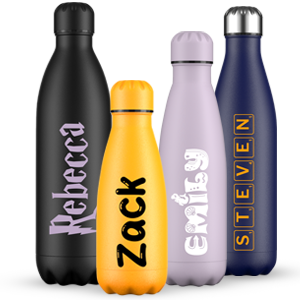 Personalised water bottles