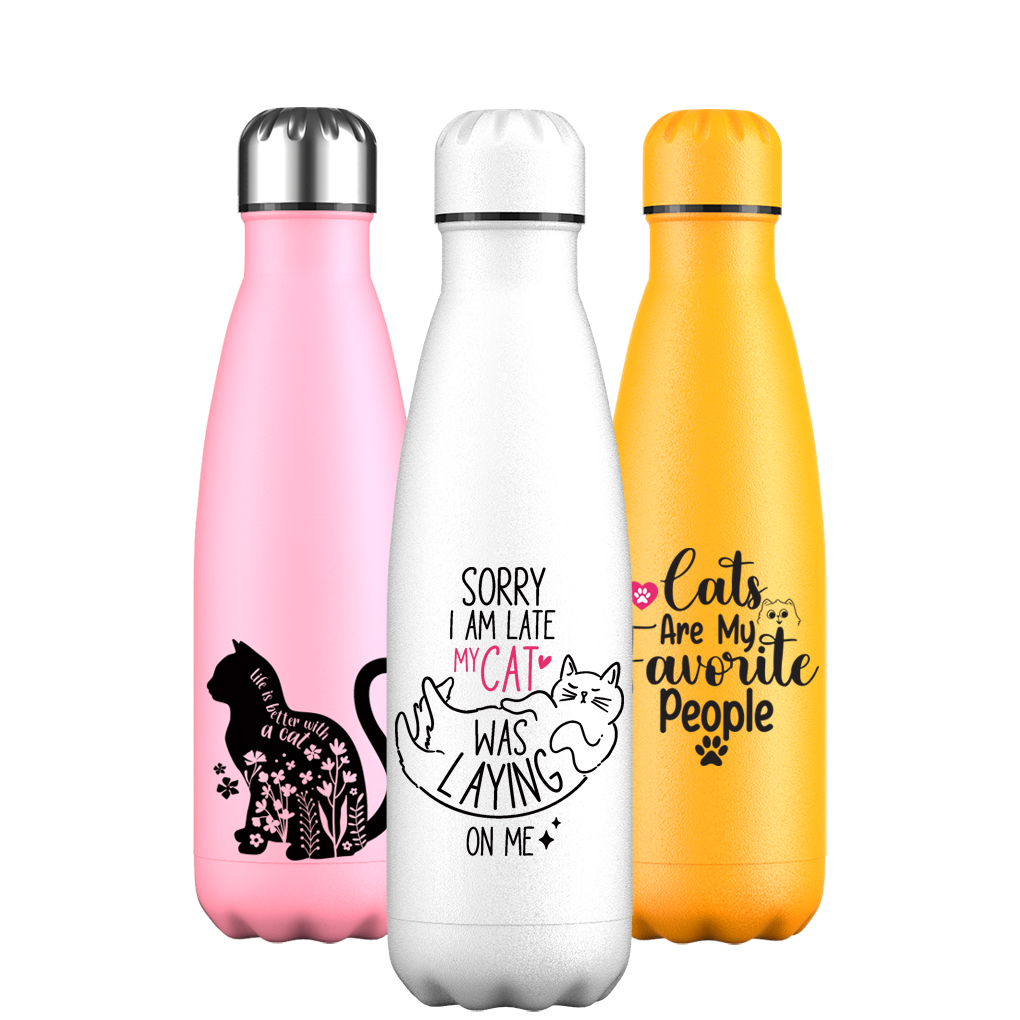 Original Cat Quotes Water Bottle