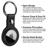 Apple AirTag PU Leather Keyring Carry Case