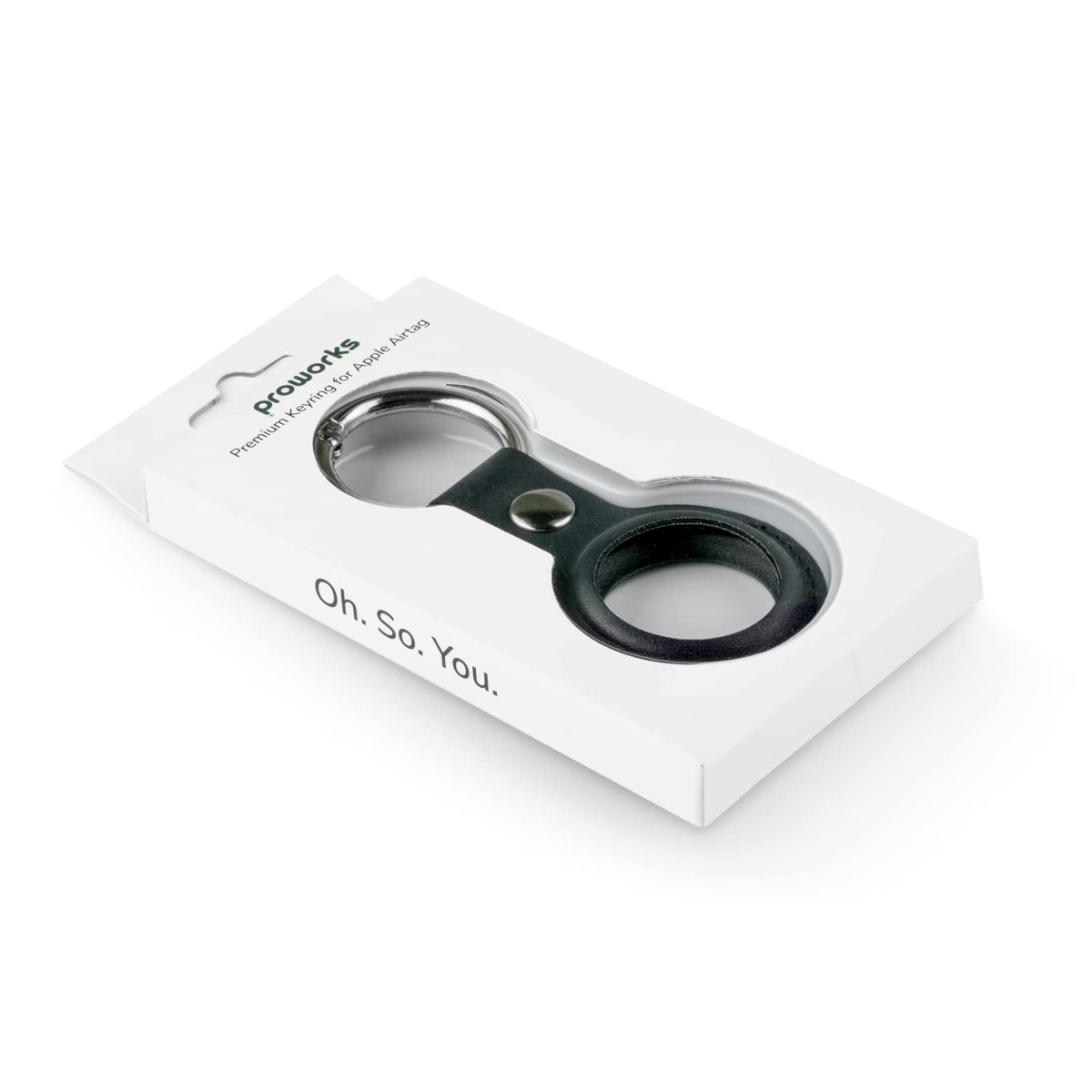 Etui de protection en cuir Noir pour Apple AirTag - Tracker & Porte-clés -  Macway