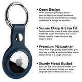Apple AirTag PU Leather Keyring Carry Case