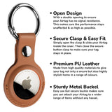 Apple AirTag PU Leather Keyring Carry Case