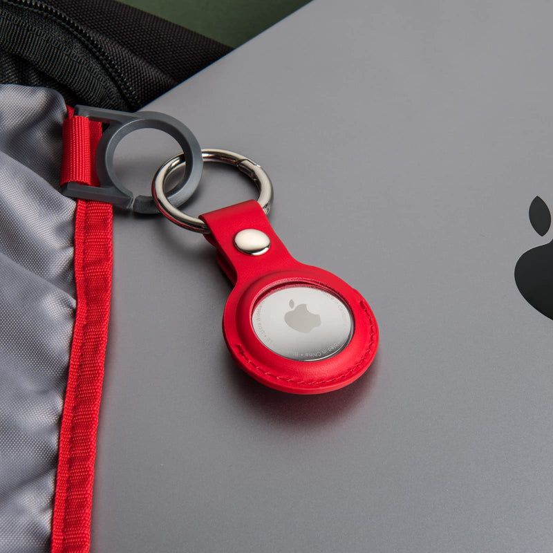 Apple AirTag PU Leather Keyring Carry Case