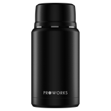 Ganz schwarze Lebensmittelflasche