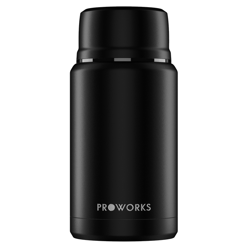 Ganz schwarze Lebensmittelflasche