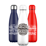 Botella de agua original con citas sarcásticas y citas de actitud