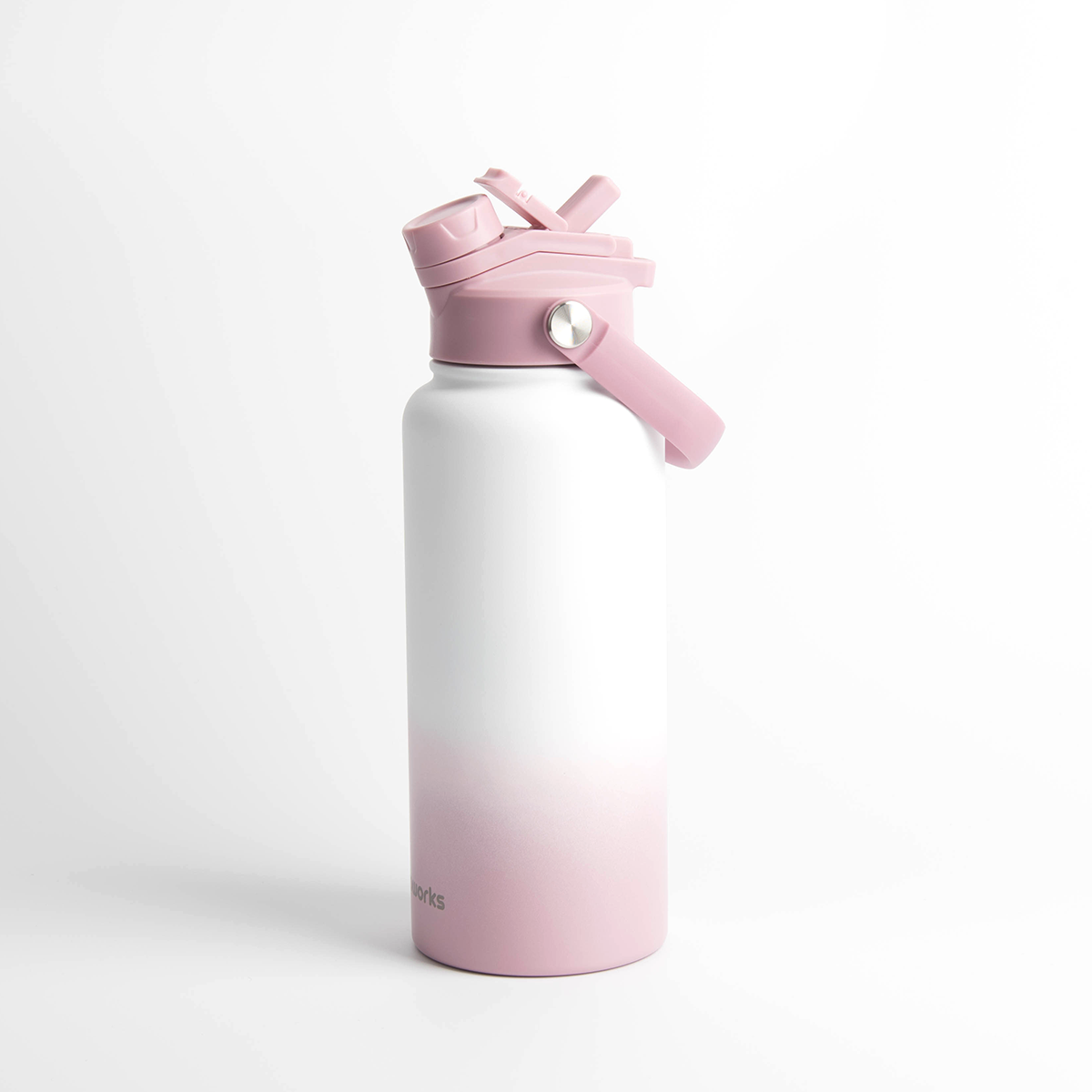 Switch 1L Water Bottle with Straw – Aurora Blush Ombre
