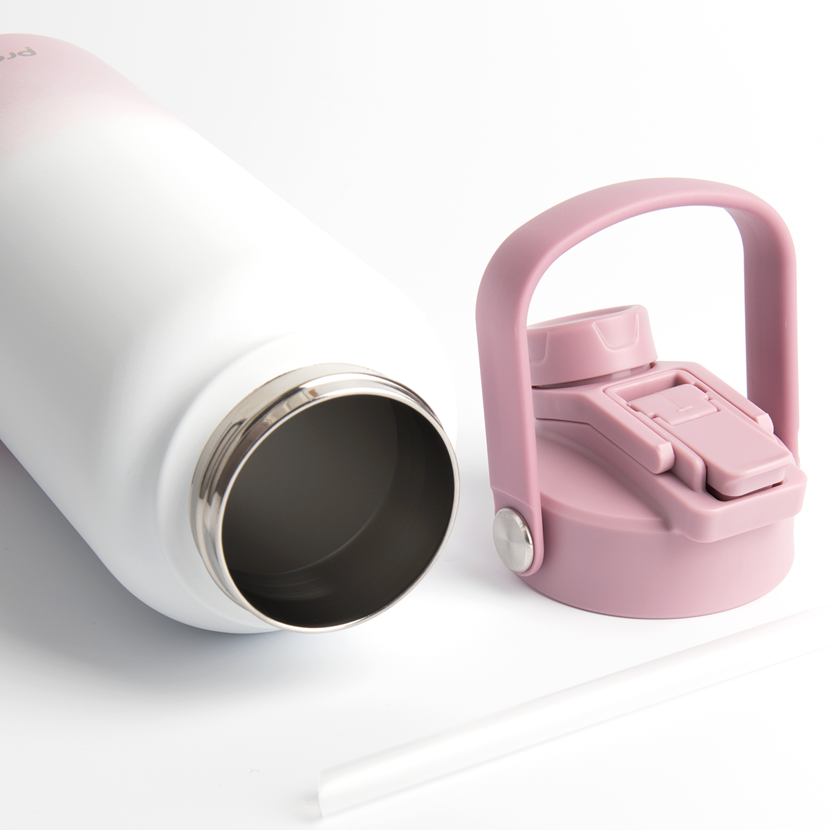 Switch 1L Water Bottle with Straw – Aurora Blush Ombre