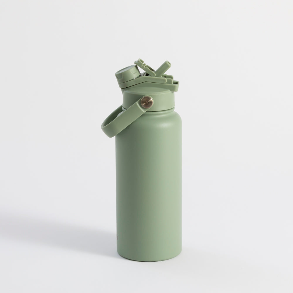 Switch 1L Water Bottle with Straw – Sage Green