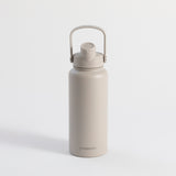 Proworks Switch 1L grey water bottle with straw in grey