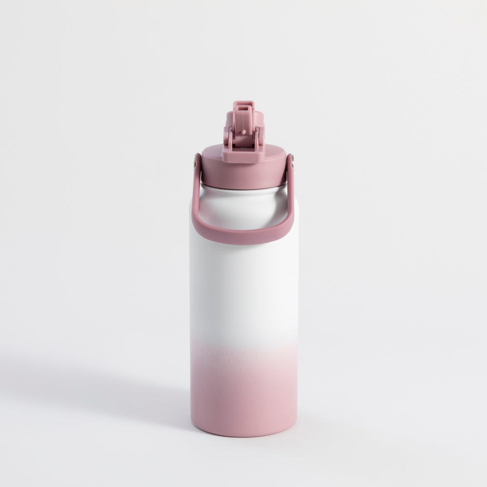 Switch 1L Water Bottle with Straw – Aurora Blush Ombre