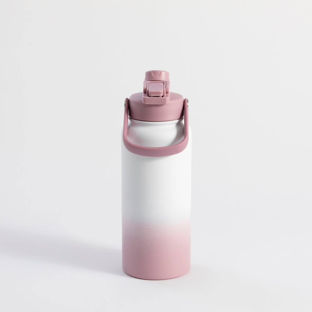 Switch 1L Water Bottle with Straw – Aurora Blush Ombre