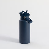 Proworks blue insulated water bottle with straw lid, 1 litre stainless steel