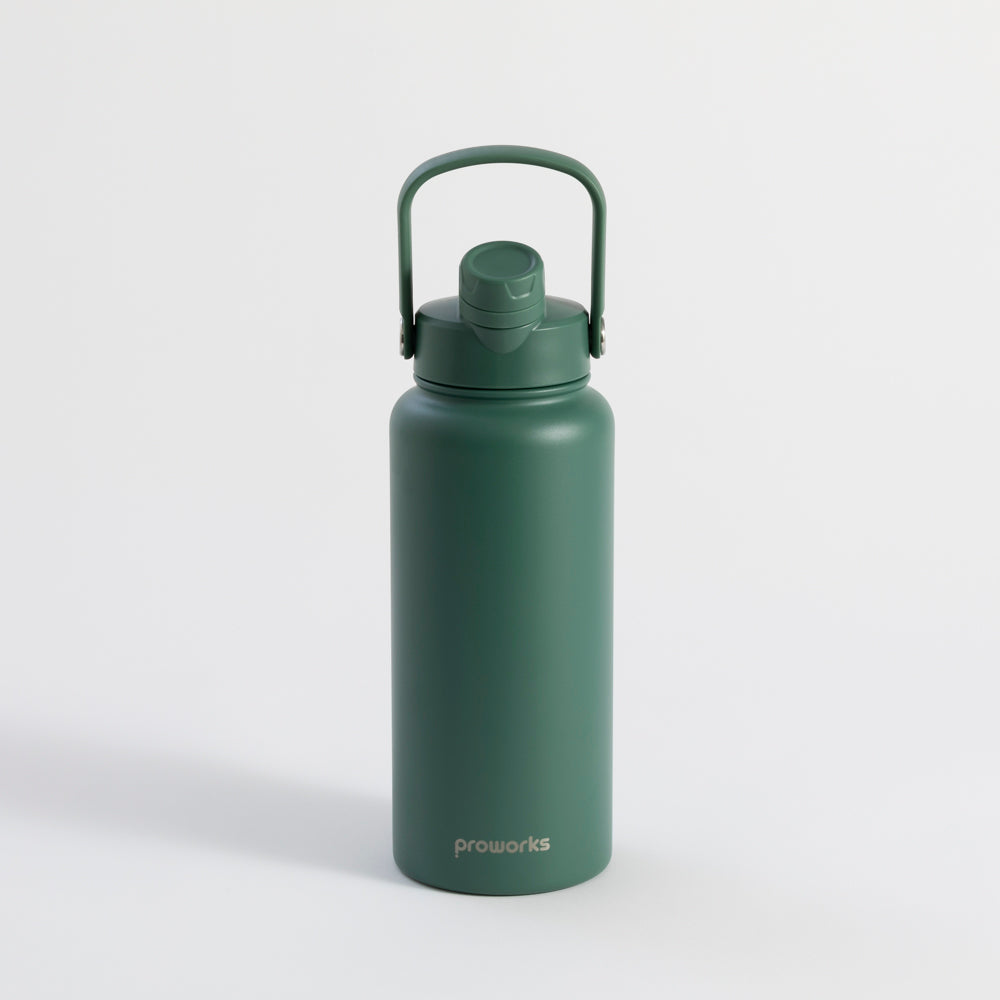 Switch 1L Water Bottle with Straw – Pine Green