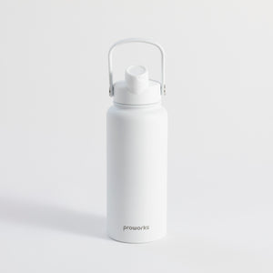 Switch 1L Water Bottle with Straw – Arctic White
