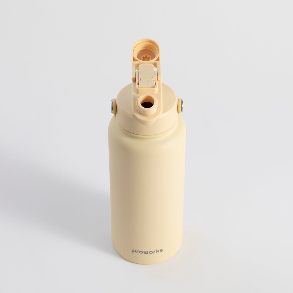 Switch 1L Water Bottle with Straw – Honey Cream