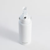 Insulated floral water bottle with straw, keeps drinks cold 24 hours