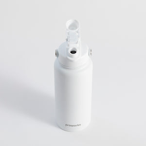 Switch 1L Water Bottle with Straw – Cow Print - Artic White