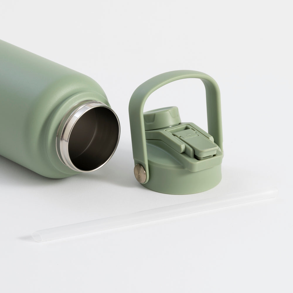 Switch 1L Water Bottle with Straw – Sage Green