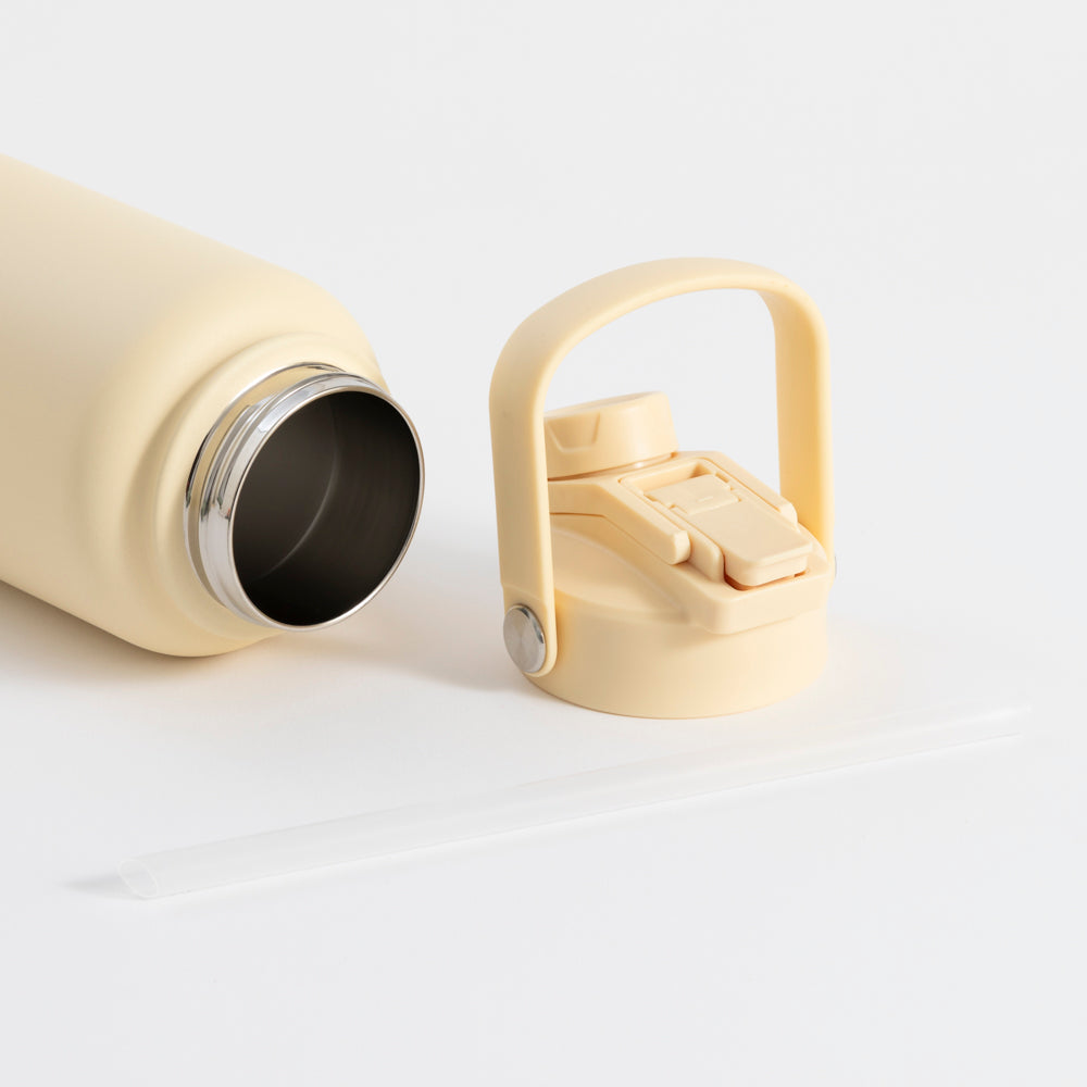 Switch 1L Water Bottle with Straw – Honey Cream